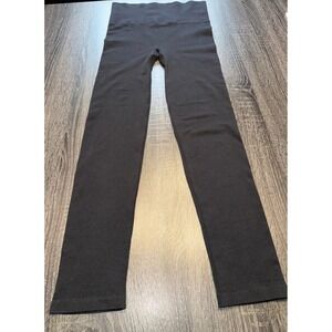 Warners Womens L XL Black Seamless High Waist Leggings Bottoms